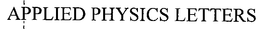 APPLIED PHYSICS LETTERS
