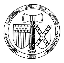 AMERICAN CIVIL WAR SOCIETY ACWS 1986