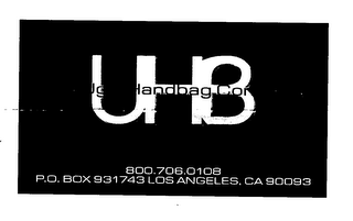 UHB THE UGLY HANDBAG COMPANY COUTURE WITH AN EDGE 800.706.0108 P.O. BOX 931743 LOS ANGELES, CA 90093