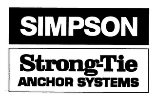 SIMPSON STRONG-TIE ANCHOR SYSTEMS