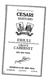 CESARI DUETORRI FRIULI GRAVE CABERNET FRANCO CESARI