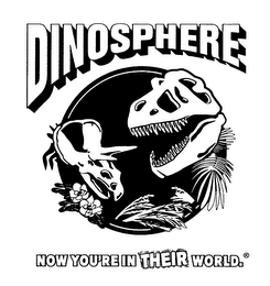 DINOSPHERE NOW YOU'RE IN THEIR WORLD.