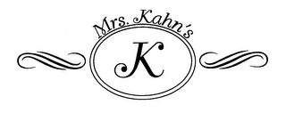 MRS. KAHN'S K