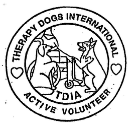 THERAPY DOGS INTERNATIONAL TDIA ACTIVE VOLUNTEER