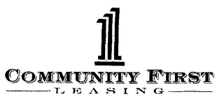 1 COMMUNITY FIRST LEASING