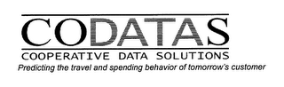 CODATAS COOPERATIVE DATA SOLUTIONS PREDICTING THE TRAVEL AND SPENDING BEHAVIOR OF TOMORROW'S CUSTOMER