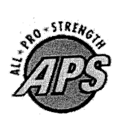 APS ALL * PRO * STRENGTH PROFESSIONAL TRAINING SYSTEMS