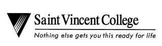 SAINT VINCENT COLLEGE NOTHING ELSE GETS YOU THIS READY FOR LIFE