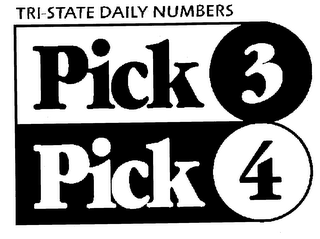 TRI-STATE DAILY NUMBERS PICK 3 PICK 4