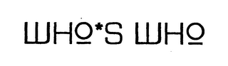 WHO*S WHO