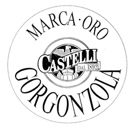 MARCA ORO GORGONZOLA CASTELLI DAL 1892