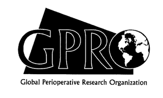 GPRO GLOBAL PERIOPERATIVE RESEARCH ORGANIZATION