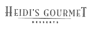 HEIDI'S GOURMET DESSERTS
