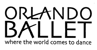 ORLANDO BALLET WHERE THE WORLD COMES TO DANCE