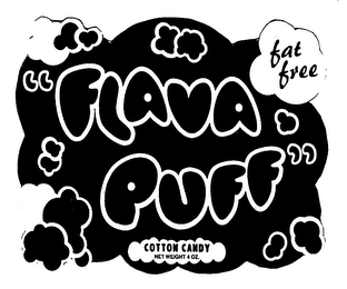 FLAVA PUFF FAT FREE COTTON CANDY NET WEIGHT 4 OZ.