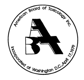 ABT AMERICAN BOARD OF TOXICOLOGY INC. INCORPORATED AT WASHINGTON D.C., APRIL 17, 1979