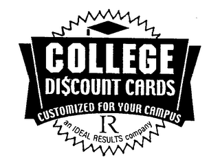 COLLEGE DISCOUNT CARDS CUSTOMIZED FOR YOUR CAMPUS IR AN IDEAL RESULTS COMPANY