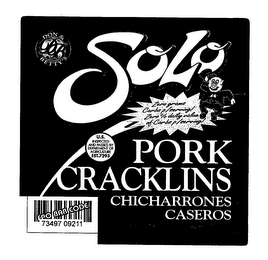 SOLO PORK CRACKLINS CHICHARRONES CASEROS