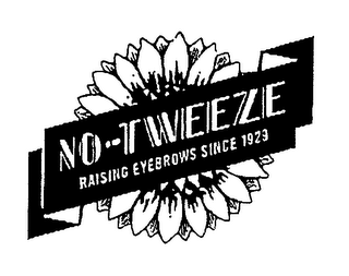 NO-TWEEZE RAISING EYEBROWS SINCE 1929