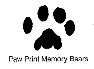 PAW PRINT MEMORY BEARS
