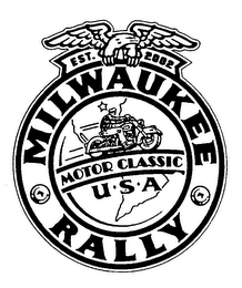 MILWAUKEE RALLY MOTOR CLASSIC U S A EST. 2002