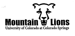 MOUNTAIN LIONS UNIVERSITY OF COLORADO AT COLORADO SPRINGS