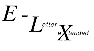 E-LETTER EXTENDED