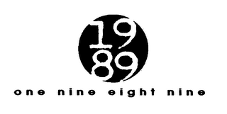 1989 ONE NINE EIGHT NINE