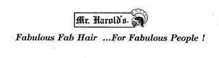 MR. HAROLD'S FABULOUS FAB HAIR ...FOR FABULOUS PEOPLE !