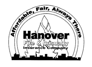 HANOVER FIRE & CASUALTY INSURANCE COMPANY AFFORDABLE, FAIR, ALWAYS THERE