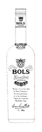 BOLS ANNO 1575 BOLS EXCELLENT VODKA FOUNDED IN 1575 BY LUCAS BOLS, THE ROYAL DISTILLERIES HAVE BEEN MAKING QUALITY SPIRITS FOR OVER 400 YEARS. TRADITION HAS CONTINUED WITH BOLS EXCELLENT VODKA. ERVEN LUCAS 0.7L-40%OBJ.