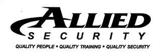 ALLIED SECURITY QUALITY PEOPLE QUALITY TRAINING QUALITY SECURITY