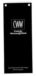 CWW CATHOLIC WOMAN @ WORK