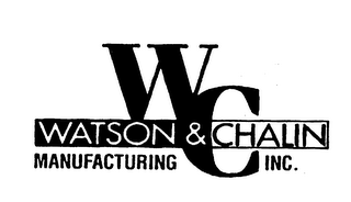 W & C WATSON & CHALIN MANUFACTURING INC.