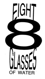 EIGHT 8 GLASSES OF WATER
