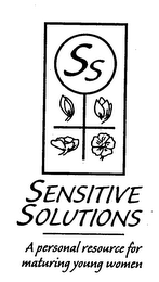 SS SENSITIVE SOLUTIONS A PERSONAL RESOURCE FOR MATURING YOUNG WOMEN