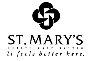 ST. MARY'S HEALTH CARE SYSTEM IT FEELS BETTER HERE.