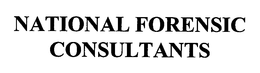 NATIONAL FORENSIC CONSULTANTS