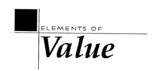 ELEMENTS OF VALUE