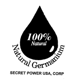 100% NATURAL, NATURAL GERMANIUM, SECRET POWER USA, CORP