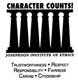 CHARACTER COUNTS! JOSEPHSON INSTITUTE OF ETHICS TRUSTWORTHINESS · RESPECT RESPONSIBILITY · FAIRNESS CARING · CITIZENSHIP