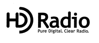 HD RADIO PURE DIGITAL. CLEAR RADIO.