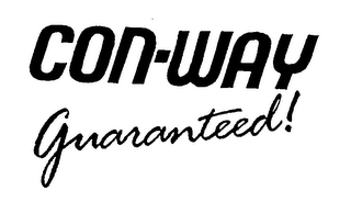 CON-WAY GUARANTEED!