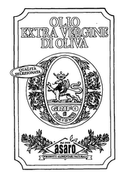 OLIO EXTRA VERGINE DI OLIVA ASAROQUALITA SELEZINATA DEL 1916 PRODOTTI ALIMENTARI NATURALI PARTANNA