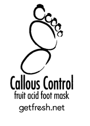 CALLOUS CONTROL FRUIT ACID FOOT MASK GETFRESH.NET