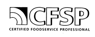 CFSP CERTIFIED FOODSERVICE PROFESSIONAL