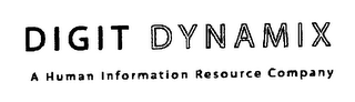 DIGIT DYNAMIX A HUMAN INFORMATION RESOURCE COMPANY