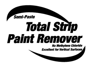 TOTAL STRIP PAINT REMOVER SEMI-PASTE NO METHYLENE CHLORIDE EXCELLENT FOR VERTICAL SURFACES