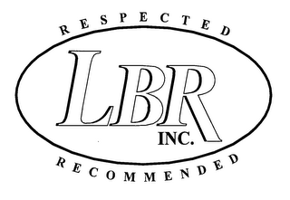 LBR INC. RESPECTED RECOMMENDED