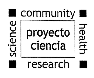 PROYECTO CIENCIA COMMUNITY HEALTH RESEARCH SCIENCE